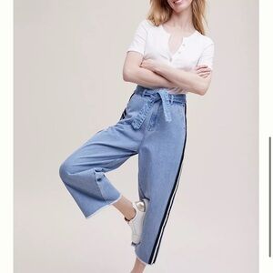 ANTHROPOLOGIE SCOTCH & SODA Jade Cropped Wide-Leg Jeans